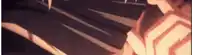 a close up of a person 's arm in a cartoon with a dark background .