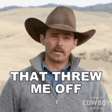That Threw Me Off Buck Faust GIF - That Threw Me Off Buck Faust Ultimate Cowboy Showdown GIFs