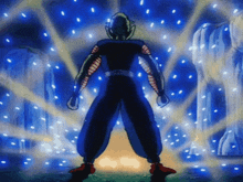 piccolo from dragon ball z stands in front of a glowing light