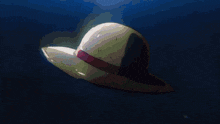 a large object is floating in the ocean