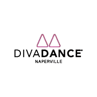 it is a logo for a dance studio called diva dance naperville .