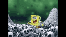 Spongebob Bones Danger Movie Icecream GIF