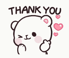 cute bear thank you thanks