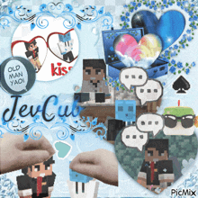 a collage of minecraft characters with the words " old man yaoi " in the center