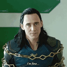 Im Fine Loki GIF - Im Fine Loki GIFs