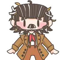 a cartoon drawing of a man with a beard wearing a suit and tie