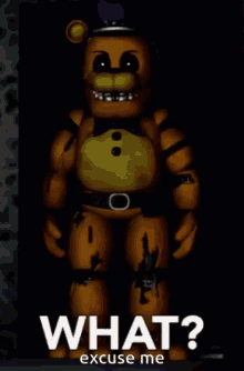 Fnaf What Are You Doing GIF - Fnaf What Are You Doing Excuse Me GIFs