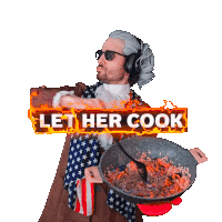 Let Her Cook Benjammins Sticker