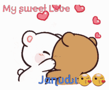 janudi milk and mocha cute kiss love