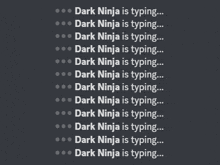 dark ninja is typing on a dark background