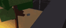 a man is running in front of a commissary in a video game .