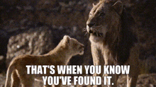 The Lion King Scar GIF - The Lion King Scar Thats When You Know Youve Found It GIFs