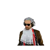 a man giving a thumbs up with the word blocked above him