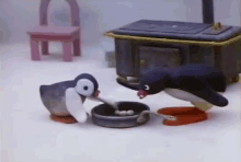 pingu eating trick steal food no
