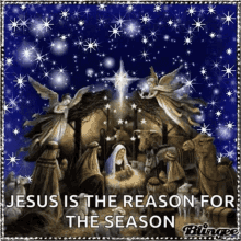 Jesus Is The Reason Merry Christmas GIF - Jesus Is The Reason Merry Christmas Nativity GIFs