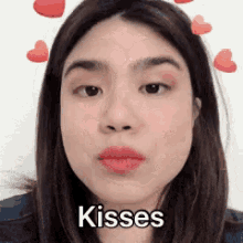Kisses Sending You Kiss GIF - Kisses Sending You Kiss Girl GIFs