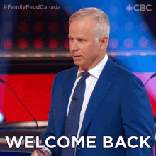 Welcome Back Gerry Dee GIF - Welcome Back Gerry Dee Family Feud Canada GIFs