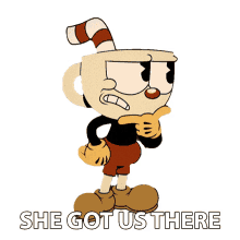 she got us there cuphead the cuphead show shes got a point i cant dispute it