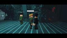a video game scene with a man in a green uniform saying " coronel atari "