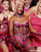 a group of drag queens are posing for a picture and the caption says t4yce tumblr