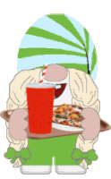 Gnome Fast Food Sticker