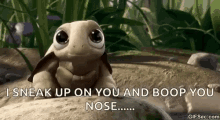 Tinkerbell And The Pixie Hollow Sneek Up GIF - Tinkerbell And The Pixie Hollow Sneek Up Turtle GIFs