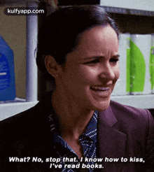 What? No, Stop That. I Know How To Kiss,I'Ve Read Boks..Gif GIF