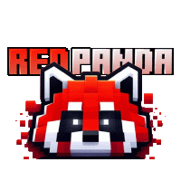 a logo for a game called red panda with a red panda on it