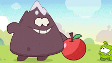 I Brought This Apple For You Volcano Nom GIF