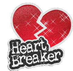 Broken Heart Sticker - Broken Heart Shimmer Stickers