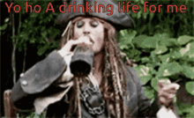Jack Sparrow Yo Ho GIF - Jack Sparrow Yo Ho Drinking GIFs
