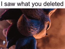 a picture of a cartoon character with the words " i saw what you deleted " above it