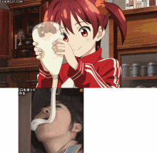 anime real life smile syrup cute