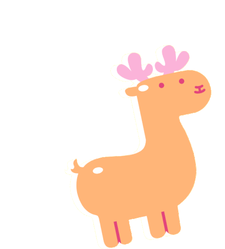 Reindeer Cookie Molang Sticker - Reindeer Cookie Molang Reindeer Stickers