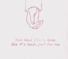 Your Hand Fits In Mine Like Its Made Just For Me Be My Valentine GIF