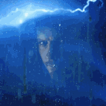 storm rain angry man