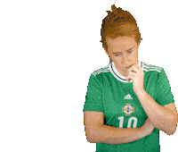Thinking Rachel Furness Sticker - Thinking Rachel Furness Northern Ireland Football Stickers