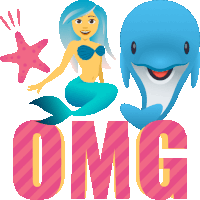 Omg Mermaid Life Sticker - Omg Mermaid Life Joypixels Stickers