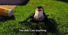 Youdidntseeanything Disappear GIF - Youdidntseeanything Disappear Penguin GIFs