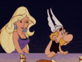 Asterix Falbala GIF - Asterix Falbala Kiss GIFs