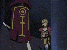 a pixelated image of a man in a black cape