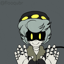 a drawing of a cartoon character with the name floodbr on the bottom