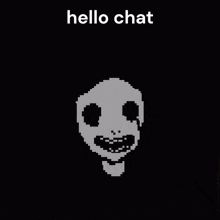 Hello Chat Imscared GIF - Hello Chat Imscared Whiteface GIFs