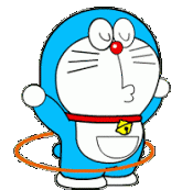Doraemon Hula Hoop Sticker - Doraemon Hula Hoop Playing Stickers