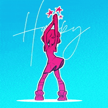 a drawing of a person dancing with the year 2025 in red