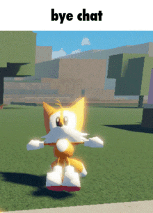 Bye Chat Tails Sonic GIF