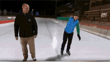 inexperienced ice skating falling one ice ice falling