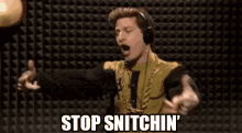 Stop Snitching GIF - Snitch Andy Samberg GIFs
