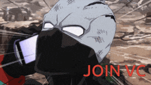 a cartoon character with the words join vc on the bottom right
