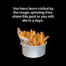 Magic Fries You Have Been Visited By GIF - Magic Fries You Have Been Visited By You Have Been GIFs